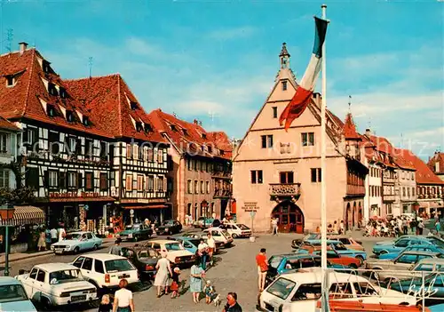 AK / Ansichtskarte Obernai_Bas_Rhin La place du Marche et lancienne Halle aux Bles Obernai_Bas_Rhin
