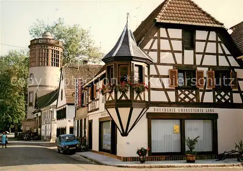 AK / Ansichtskarte Reichshoffen Rue du Chateau et la Tour Reichshoffen
