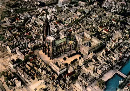 AK / Ansichtskarte Strasbourg_Alsace Vue aerienne Strasbourg Alsace
