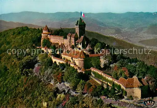 AK / Ansichtskarte Haut Koenigsbourg_Hohkoenigsburg Le Chateau Vue aerienne Haut Koenigsbourg