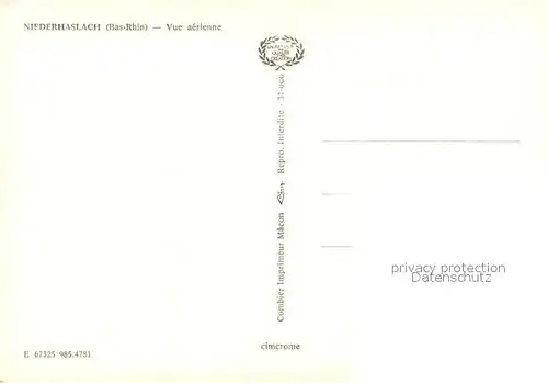 AK / Ansichtskarte Niederhaslach Vue aerienne Niederhaslach