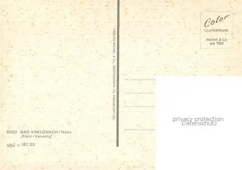 AK / Ansichtskarte Bad_Kreuznach Klein Venedig Bad_Kreuznach