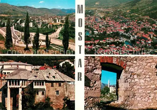 AK / Ansichtskarte Mostar_Moctap Teilansichten Panorama Mostar_Moctap