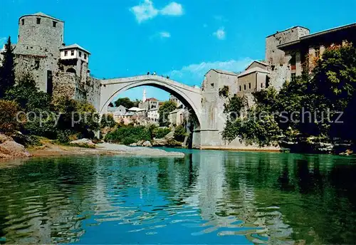 AK / Ansichtskarte Mostar_Moctap Stari most Mostar_Moctap