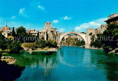 AK / Ansichtskarte Mostar_Moctap Stari most Mostar_Moctap