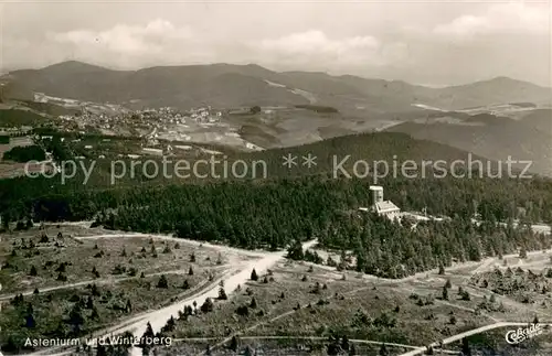 AK / Ansichtskarte Winterberg_Hochsauerland Astenturm Fliegeraufnahme Winterberg_Hochsauerland