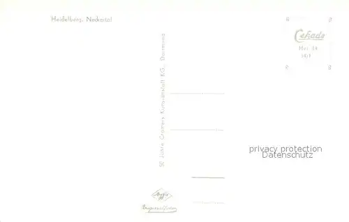 AK / Ansichtskarte Heidelberg_Neckar Neckartal Fliegeraufnahme Heidelberg Neckar