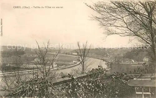 AK / Ansichtskarte Creil Panorama Vallee de l Oise en amont Creil