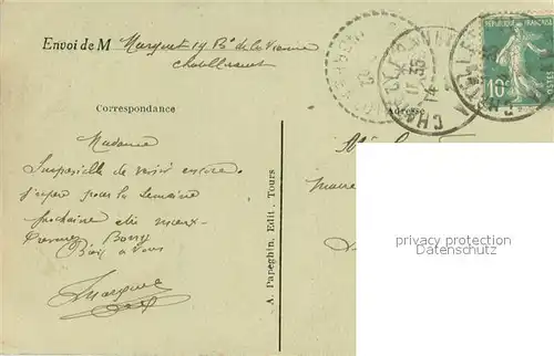 AK / Ansichtskarte Chatellerault Jardin Public Monument Revolution Francaise Chatellerault