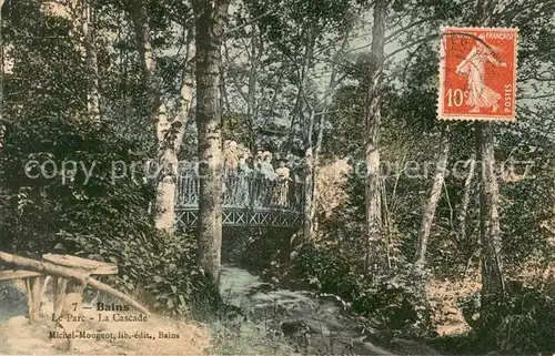 AK / Ansichtskarte Bains les Bains Parc Cascade Pont Bains les Bains