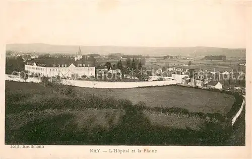 AK / Ansichtskarte Nay_Manche Hopital et la plaine Nay_Manche