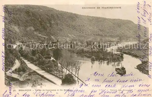 AK / Ansichtskarte Besancon_Doubs Vallee de Casamene Ile Malpas Besancon Doubs