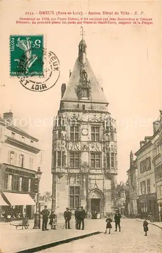 AK / Ansichtskarte Dreux Ancien Hotel de Ville Dreux