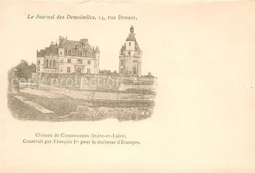AK / Ansichtskarte Chenonceaux_Indre_et_Loire Chateau Schloss Chenonceaux_Indre