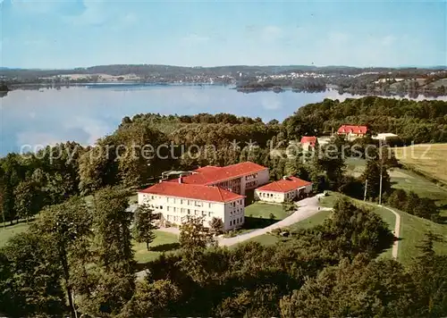 AK / Ansichtskarte Krummsee_Holstein Sanatorium Haengebargshorst Fliegeraufnahme Krummsee_Holstein