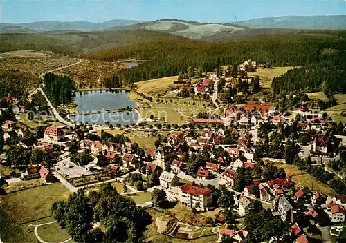 AK / Ansichtskarte Hahnenklee Bockswiese_Harz Heilklimatischer Kurort Fliegeraufnahme Hahnenklee Bockswiese