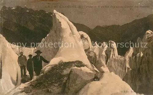 AK / Ansichtskarte Gletscher Chamonix Aiguilles Glacier des Bossons  