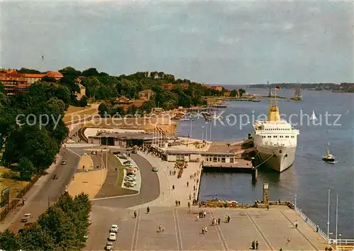 AK / Ansichtskarte Kiel Oslo Kai mit Faehrschiff Harald Kiel