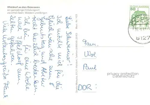 AK / Ansichtskarte Iffeldorf an den Osterseen Iffeldorf