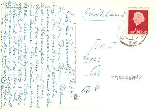 AK / Ansichtskarte Scheveningen Strand mit Seebruecke Scheveningen