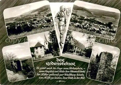 AK / Ansichtskarte Crumbach Panorama Schlossruine Rodenstein Crumbach