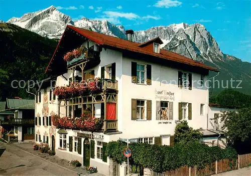 AK / Ansichtskarte Garmisch Partenkirchen Hotel Pension Bayerischer Hof Garmisch Partenkirchen