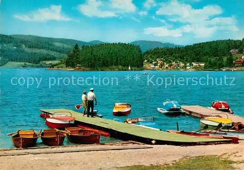 AK / Ansichtskarte Schluchsee Bootsanlegestelle Panorama Schluchsee