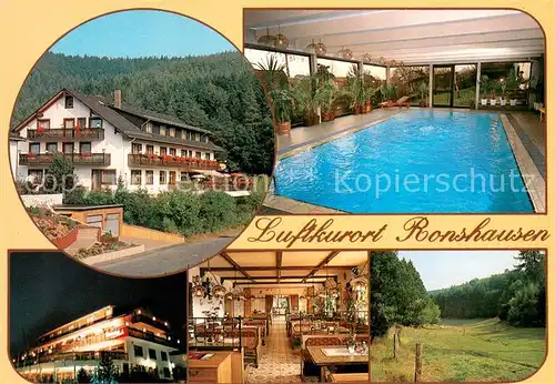 AK / Ansichtskarte Ronshausen Restaurant Cafe Waldhotel Marbach Hallenbad Gastraeume Ronshausen