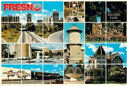 AK / Ansichtskarte Fresno_California Orts und Teilansichten 