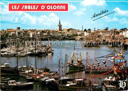 AK / Ansichtskarte Les_Sables d_Olonne Preparatifs pour la fete de la Mer Les_Sables d_Olonne