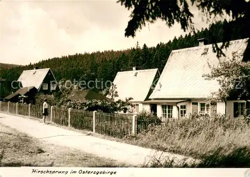 AK / Ansichtskarte Hirschsprung Dorfpartie Hirschsprung