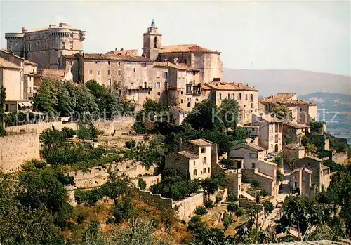 AK / Ansichtskarte Gordes Vue generale de la ville Son clocher Son chateau renaissance Gordes