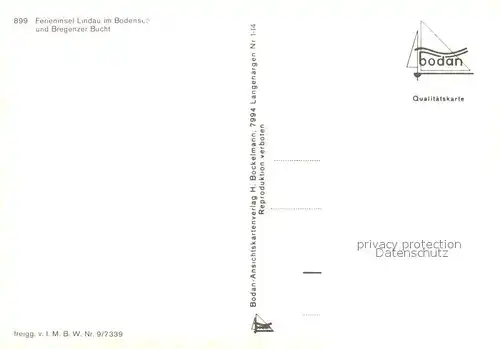 AK / Ansichtskarte Lindau_Bodensee Halbinsel Bregenzer Bucht Alpenpanorama Fliegeraufnahme Lindau Bodensee