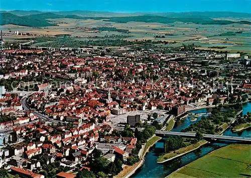 AK / Ansichtskarte Hameln_Weser Fliegeraufnahme Hameln Weser