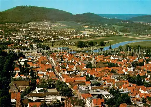 AK / Ansichtskarte Rinteln Weser Fliegeraufnahme Rinteln