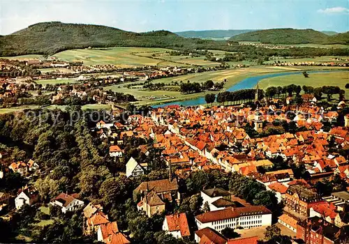 AK / Ansichtskarte Rinteln Weser Fliegeraufnahme Rinteln