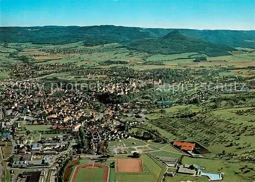AK / Ansichtskarte Hechingen mit Blick nach Stetten und Boll Fliegeraufnahme Hechingen