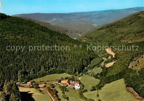 AK / Ansichtskarte Waldkatzenbach Muehle im oberen Hoellgrund Odenwald Fliegeraufnahme Waldkatzenbach