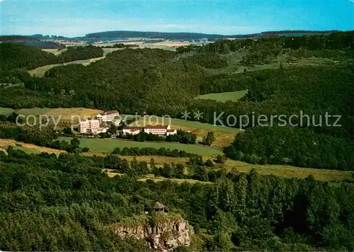 AK / Ansichtskarte Neukirchen_Knuellgebirge Waldsanatorium Urbachtal Fliegeraufnahme Neukirchen Knuellgebirge