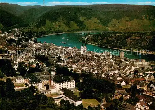 AK / Ansichtskarte Boppard_Rhein Fliegeraufnahme Boppard Rhein