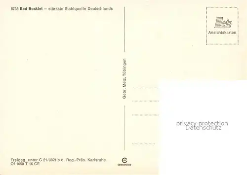 AK / Ansichtskarte Bad_Bocklet Staerkste Stahlquelle Deutschlands Fliegeraufnahme Bad_Bocklet