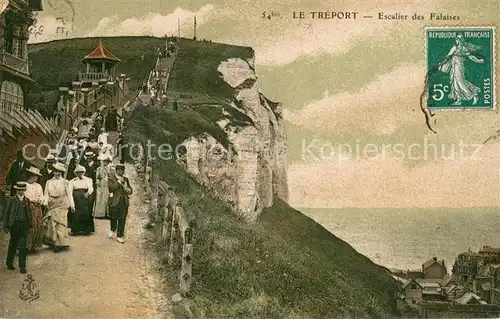 AK / Ansichtskarte Treport_Le Escalier des Falaises Treport_Le