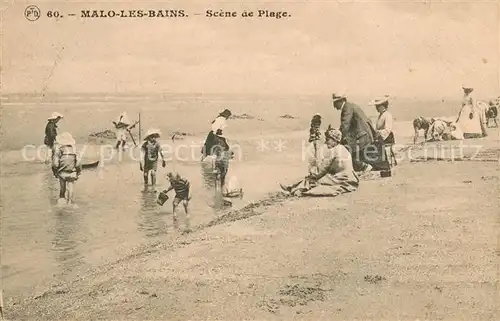 AK / Ansichtskarte Malo les Bains Scene de Plage Malo les Bains