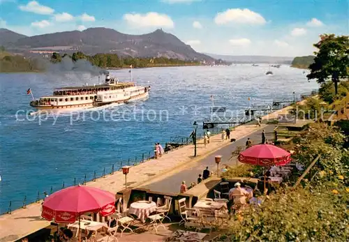 AK / Ansichtskarte Dampfer_Seitenrad Bad Godesberg Rhein Siebengebirge 