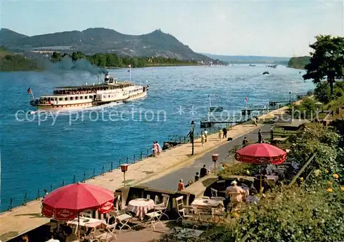 AK / Ansichtskarte Dampfer_Seitenrad Bad Godesberg Rhein Siebengebirge 