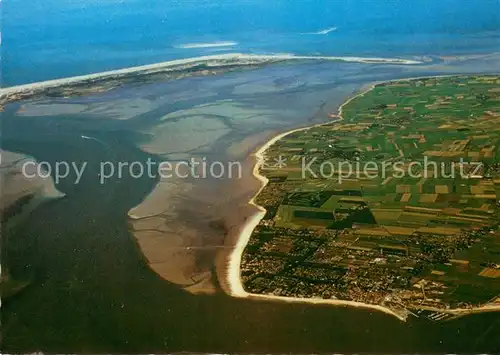 AK / Ansichtskarte Insel_Foehr mit Nordseeinsel Amrum Fliegeraufnahme Insel_Foehr