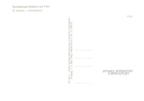 AK / Ansichtskarte Nieblum Nordseeheilbad St Johanni Kirche Fliegeraufnahme Nieblum