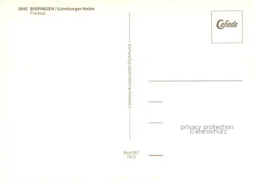 AK / Ansichtskarte Bispingen Freibad Bispingen