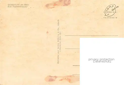 AK / Ansichtskarte Ochsenfurt Alte Fachwerkhaeuser Altstadt Ochsenfurt