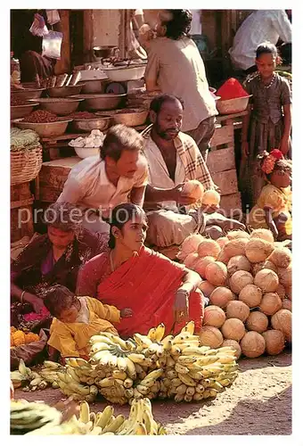 AK / Ansichtskarte Neu Delhi Market Scene Neu Delhi